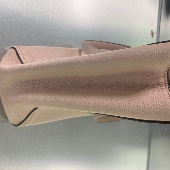 Tory Burch Bag Purse Light Pink Oak Leather Tote - Picture 6 of 7